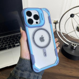 Magsafe Magnetic Lens Protection Stand Phone Case For IPhone 14 13 15 Pro Max 15 14Plus Camera Glass Transparent Lens Ring Cover