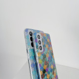Glitter Mermaid Fish Scales Shell Case For Samsung Galaxy S23 ultra 5G 22 plus 21 20 FE A53 A52 Soft Silicone Back Cover