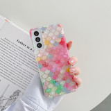 Glitter Mermaid Fish Scales Shell Case For Samsung Galaxy S23 ultra 5G 22 plus 21 20 FE A53 A52 Soft Silicone Back Cover