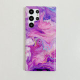 Luxury Glitter Laser Marble Pattern Case For Samsung S23 ultra 5G 22 plus 21 20 FE Galaxy S24 Soft Silicone Back Cover Cases