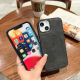 Leather Magnetic Charging Series Minimalist Phone Case Suitable For iPhone 17 Air 16 11 12 13 14 15Pro Max 14 15Plus Anti Drop Phone Cover
