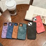Leather Magnetic Charging Series Minimalist Phone Case Suitable For iPhone 17 Air 16 11 12 13 14 15Pro Max 14 15Plus Anti Drop Phone Cover