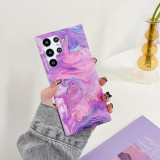 Luxury Glitter Laser Marble Pattern Case For Samsung S23 ultra 5G 22 plus 21 20 FE Galaxy S24 Soft Silicone Back Cover Cases
