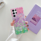 Luxury Glitter Laser Marble Pattern Case For Samsung S23 ultra 5G 22 plus 21 20 FE Galaxy S24 Soft Silicone Back Cover Cases