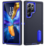 Heavy-duty Armored 3-in-1 Fall-proof Case for Samsung S24 S23 S22 PLUS Ultra Stand Phone Case