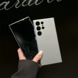 Corrugated Pattern Non-slip Bumper Magnetic Wireless For Magsafe For Samsung Galaxy S24 Ultra S24 23ultra Plus Hard Matte Cover