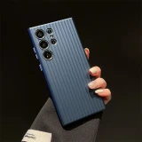 Corrugated Pattern Non-slip Bumper Magnetic Wireless For Magsafe For Samsung Galaxy S24 Ultra S24 23ultra Plus Hard Matte Cover