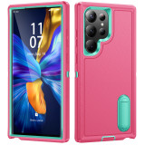 Heavy-duty Armored 3-in-1 Fall-proof Case for Samsung S24 S23 S22 PLUS Ultra Stand Phone Case