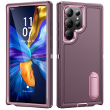 Heavy-duty Armored 3-in-1 Fall-proof Case for Samsung S24 S23 S22 PLUS Ultra Stand Phone Case