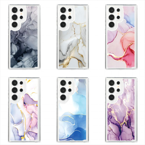 Marble Clear Phone Case For Samsung Galaxy S24 S22 S23 Plus Note 20 Ultra S21 S20 FE Silicone Soft TPU Shockproof Back Cover