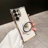 Rotating Gyro Magnetic Bracket Phone Case Suitable for Samsung Galaxy S22 23 24 Ultra Plus Four Corner Fall Protection Cover