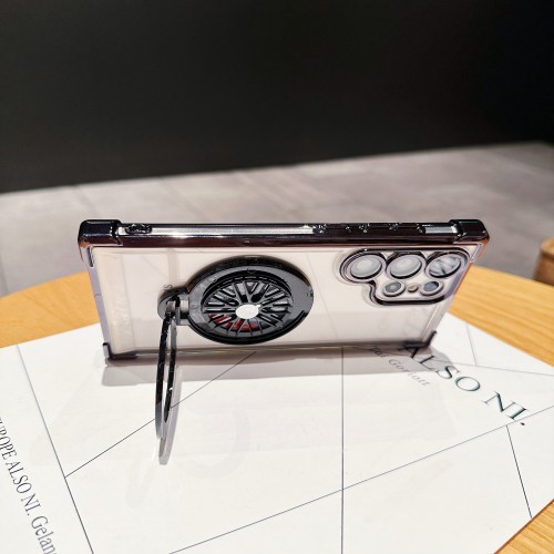 Rotating Gyro Magnetic Bracket Phone Case Suitable for Samsung Galaxy S22 23 24 Ultra Plus Four Corner Fall Protection Cover