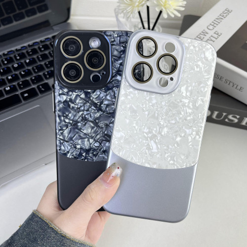Shell Texture Luxury Phone Case For IPhone 12 13 14 15 Pro Max 14 15 Plus Double Color Matching Cover For iPhone 13 14 15 Promax