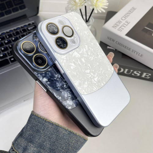 Shell Texture Luxury Phone Case For IPhone 12 13 14 15 Pro Max 14 15 Plus Double Color Matching Cover For iPhone 13 14 15 Promax