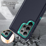 Heavy-duty Armored 3-in-1 Fall-proof Case for Samsung S22 S23 S24 PLUS Ultra FE A13 A14 A15 A53 A54 A04S Protective Case