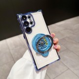 Rotating Gyro Magnetic Bracket Phone Case Suitable for Samsung Galaxy S22 23 24 Ultra Plus Four Corner Fall Protection Cover