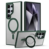 Ring Holder Magnetic WIth Kickstand Plastic Hard Shell S24 Phone Case for Samsung Galaxy S24 S23 Ultra Plus Protection Cover