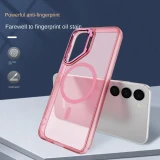 For Magsafe Frosted Magnetic S24 Ultra Phone Case for Samsung Galaxy S24 Plus Electroplating Lens Holder Fall Prevention Cover