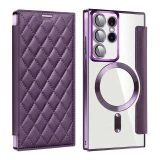 Card Holder Magnetic Leather Case for Samsung Galaxy S24 Ultra S23 Plus S23FE S22 5G Wireless Charging Shockproof Flip Cover