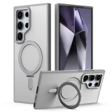 Ring Holder Magnetic WIth Kickstand Plastic Hard Shell S24 Phone Case for Samsung Galaxy S24 S23 Ultra Plus Protection Cover