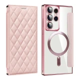 Card Holder Magnetic Leather Case for Samsung Galaxy S24 Ultra S23 Plus S23FE S22 5G Wireless Charging Shockproof Flip Cover