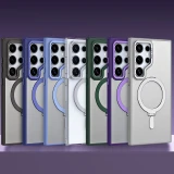 Ring Holder Magnetic WIth Kickstand Plastic Hard Shell S24 Phone Case for Samsung Galaxy S24 S23 Ultra Plus Protection Cover