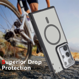 For Magsafe Magnetic Wirelesss Charging Case For Samsung Galaxy S24 Ultra S23 Plus Clear Lens Sheet Camera Protector stand Cover