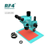 RF4 6.5X-65X Synchronous Zoom High Temperature Resistant Chassis 144LED Stereo Magnification Triocular Microscope RF6565TV-PO4