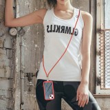 3IN1 Shockproof Transparent Crossbody Lanyard Phone Case For iPhone 17 Air 16  15 14 13 12 Pro Max Mini Plus Luxury Strap Clear Back Cover