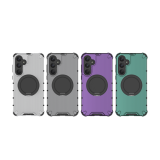 Luxury Armor Stripe Magnetic Stand Phone Case for Samsung S24 Ultra S23 Plus A55 A54 A35 A34 A25 A15 A14 A13 5G Shockproof Cover