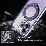 Transparent Clear Soft Magnetic Case For Samsung Galaxy S24 S23 S22 Ultra S24 S22 Plus S23 S20 FE With Ring Holder Stand Covers
