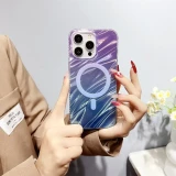 Aurora Gradient For Case For iPhone 15 14 13 12 11 Plus Pro Max Magnetic Colorful Laser Wireless Charging Cover