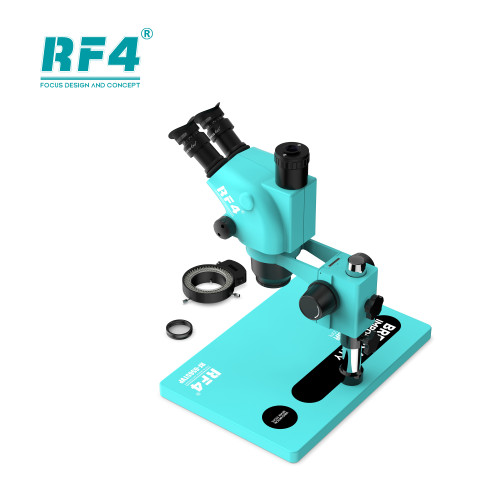 RF4 6.5X-65X High Quality Research Electronic Components B1 Big Base PCB SMD Repair Stereo Zoom Microscope RF6565TVP
