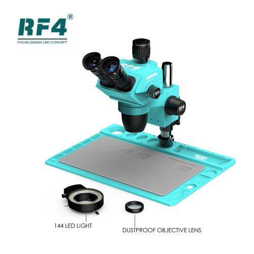 Aluminum Alloy Large Base Nine-Speed Variable Magnification Locking Knob Microscope RF6565PROD2, Large Field Of Vision