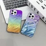 Aurora Gradient For Case For iPhone 15 14 13 12 11 Plus Pro Max Magnetic Colorful Laser Wireless Charging Cover