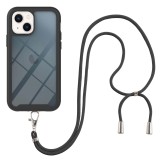 3IN1 Shockproof Transparent Crossbody Lanyard Phone Case For iPhone 17 Air 16  15 14 13 12 Pro Max Mini Plus Luxury Strap Clear Back Cover