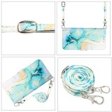 Wallet Necklace Case For Samsung Galaxy S24 Ultra S22 S23 Plus A53 A54 A34 A15 A25 A55 A35 S20 FE Stand Marble Strap Flip Cover