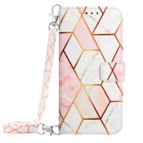 Wallet Necklace Case For Samsung Galaxy S24 Ultra S22 S23 Plus A53 A54 A34 A15 A25 A55 A35 S20 FE Stand Marble Strap Flip Cover