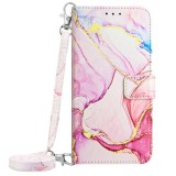 Wallet Necklace Case For Samsung Galaxy S24 Ultra S22 S23 Plus A53 A54 A34 A15 A25 A55 A35 S20 FE Stand Marble Strap Flip Cover