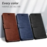 Luxury Flip Leather Case For Samsung Galaxy S24 Ultra S23 FE S22 S10 S9 S8 Plus Note 10 20 Ultra Wallet Card Cover