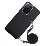 Strap Card Case for Samsung Galaxy A15 A13 A54 A14 A05 S23 Ultra S24 Plus Wallet Shockproof Leather Necklace Crossbody Cover