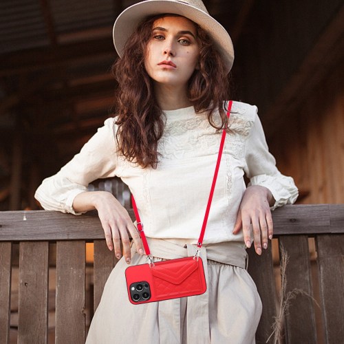 Wallet Case for Samsung Galaxy S24 Ultra S23 Plus S21 S20 FE A35 A54 A55 Luxury Strap Card Leather Stand Crossbody Lanyard Cover