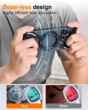 Aluminum Metal Frameless Design Bumper Z Phone Case For iPhone 15 14 Pro Max With Rotatable Ring Holder Magnetic Kickstand Cover