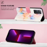 Wallet Necklace Case For Samsung Galaxy S24 Ultra S22 S23 Plus A53 A54 A34 A15 A25 A55 A35 S20 FE Stand Marble Strap Flip Cover
