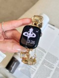 Senior sense for Apple Watch Ultra 38mm 40mm 42mm 44mm 41mm 45mm 49mm Diamond Metal Wristband Strap Iwatch Series 8 7 6 SE 5 4 3