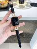 Diamond design strap for Apple Watch Band 44mm 45mm 38-42-40-41mm luxury Leather Bracelet iwatch series 8 7 SE 6 5 4 Ultra 49mm
