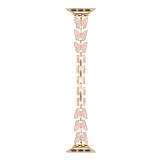 Fashion butterfly strap for Apple watch band sweet jewelry bling bracelet chain iwatch87654321SE women diamond ornament wrist