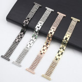 Slim Diamond Strap for Apple Watch Band 20mm 22mm Metal belt for Samsung Galaxy watch 3 4 5 Active 2 Huawei watch GT2/3
