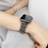Metal Diamond Strap for Apple Watch Ultra 49mm 8 7 45mm 41mm Stainless Steel for iWatch Series 6 5 4 SE 3 38mm 42mm 44mm 40mm