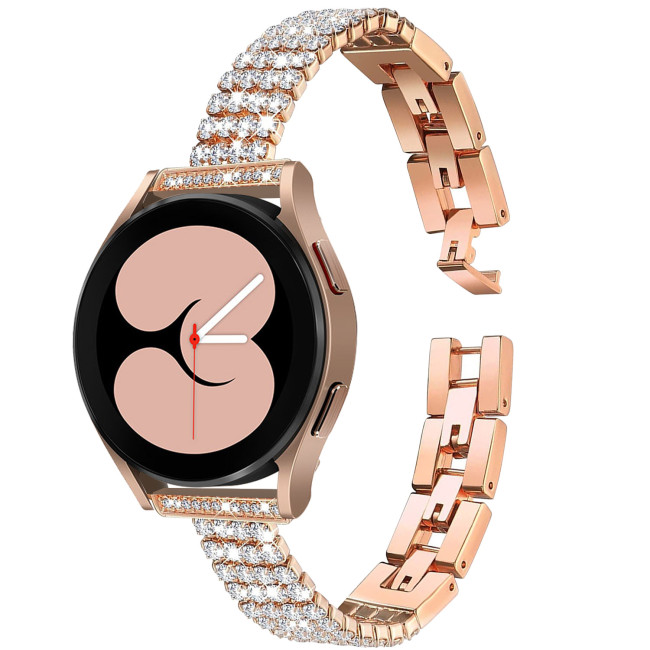 Slim Diamond Strap for Apple Watch Band 20mm 22mm Metal belt for Samsung Galaxy watch 3 4 5 Active 2 Huawei watch GT2/3